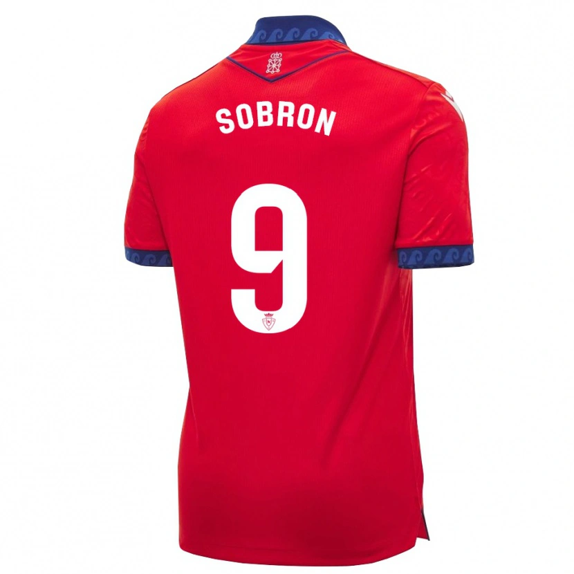 Danxen Dětské Carmen Sobrón Olarte #9 Červená Tmavě Modrá Bílá Domů Hráčské Dresy 2026/27 Dres