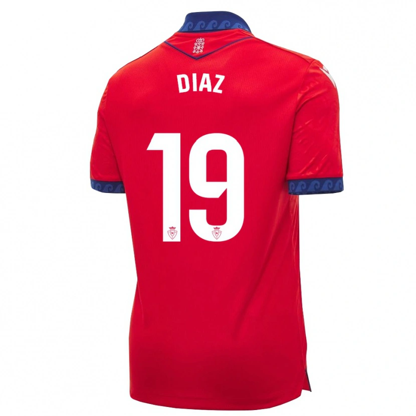 Danxen Dětské Lucas Diaz #19 Červená Tmavě Modrá Bílá Domů Hráčské Dresy 2026/27 Dres