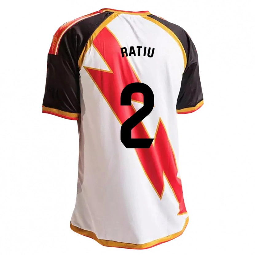 Danxen Dětské Andrei Rațiu #2 Černá Červená Bílá Zlatá Domů Hráčské Dresy 2026/27 Dres