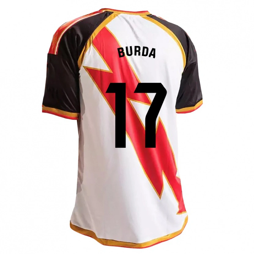 Danxen Dětské Carmen Burdalo Perez #17 Černá Červená Bílá Zlatá Domů Hráčské Dresy 2026/27 Dres