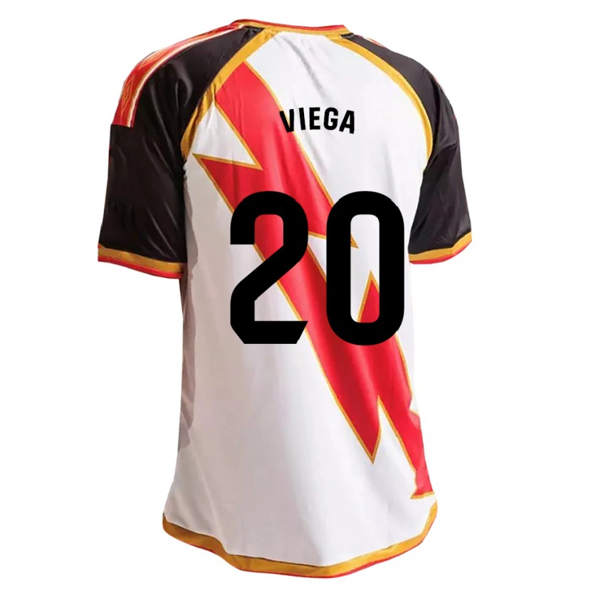 Danxen Dětské David Viega #20 Černá Červená Bílá Zlatá Domů Hráčské Dresy 2026/27 Dres
