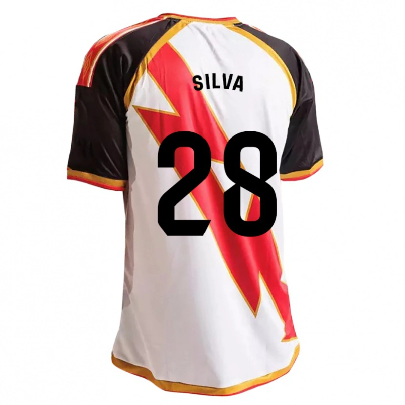 Danxen Dětské Santiago Silva #28 Černá Červená Bílá Zlatá Domů Hráčské Dresy 2026/27 Dres