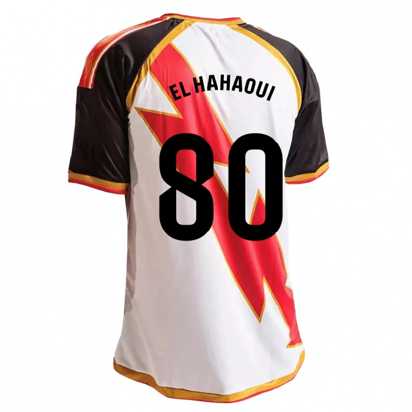Danxen Dětské Ayman El Hahaoui #80 Černá Červená Bílá Zlatá Domů Hráčské Dresy 2026/27 Dres