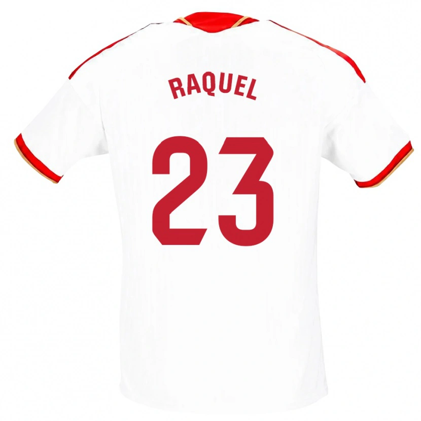Danxen Dětské Raquel Morcillo #23 Bílá Červená Domů Hráčské Dresy 2026/27 Dres