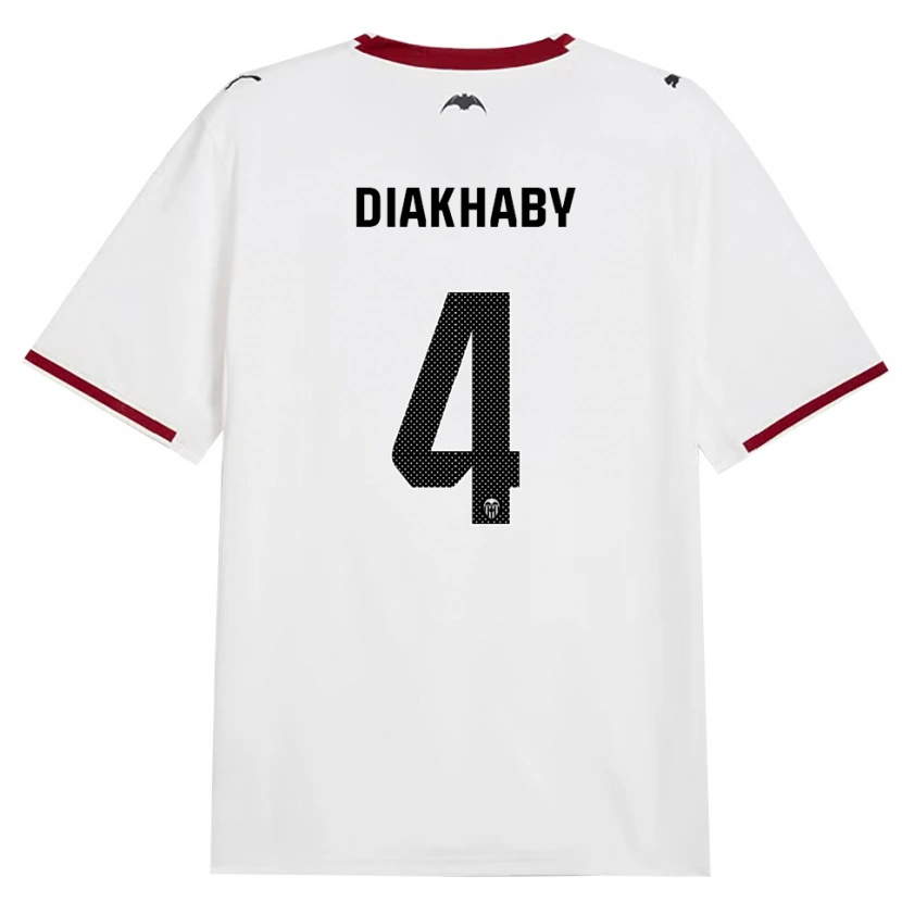 Danxen Dětské Mouctar Diakhaby #4 Černá Bílá Červená Žlutá Domů Hráčské Dresy 2026/27 Dres