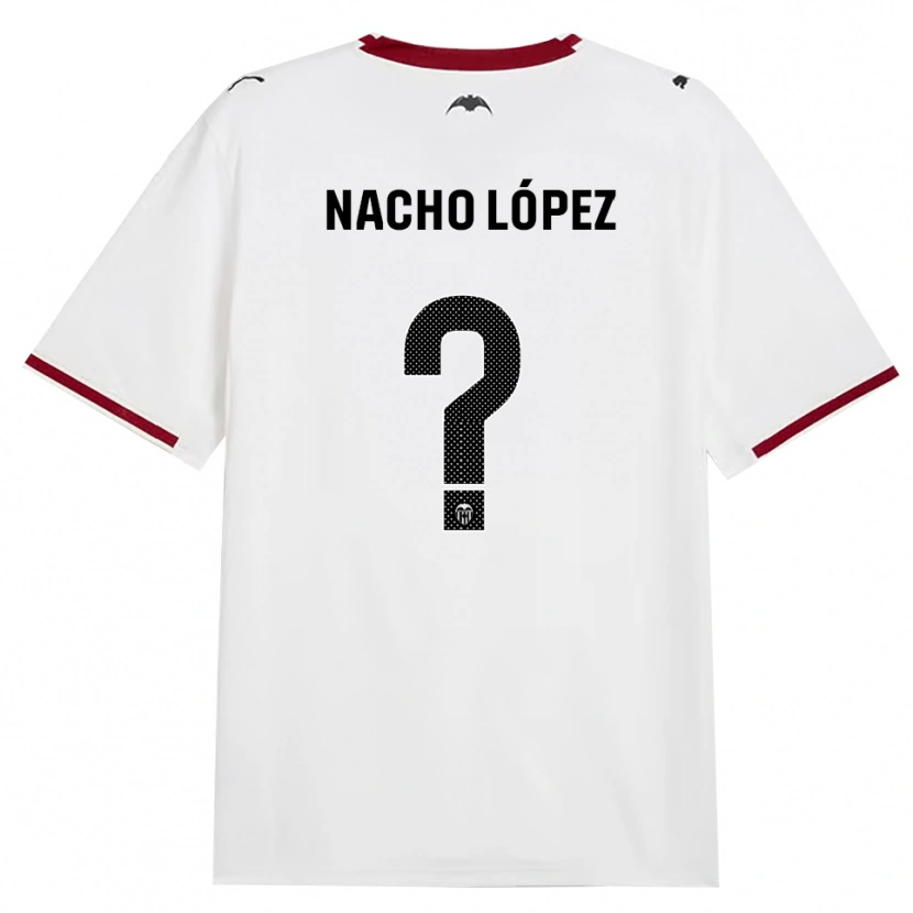 Danxen Dětské Nacho López #0 Černá Bílá Červená Žlutá Domů Hráčské Dresy 2026/27 Dres