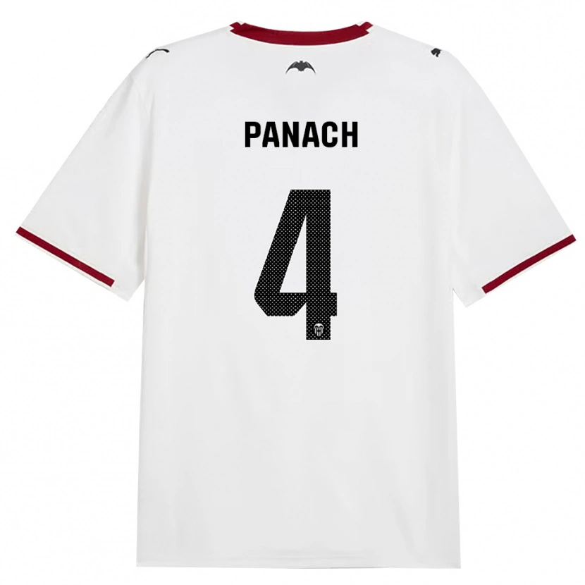 Danxen Dětské Alejandro Panach #4 Černá Bílá Červená Žlutá Domů Hráčské Dresy 2026/27 Dres