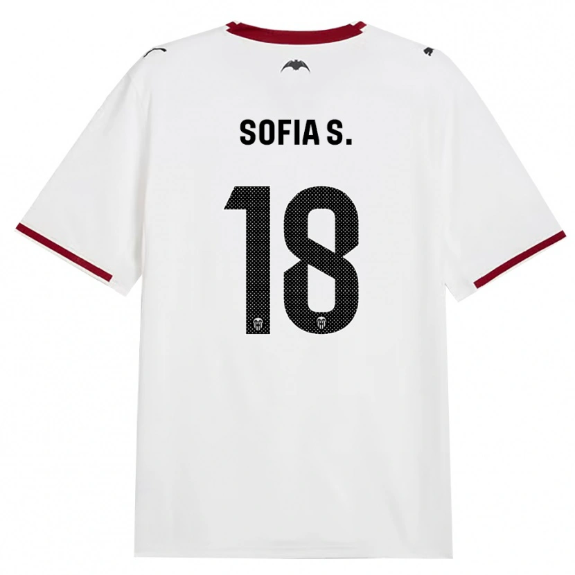 Danxen Dětské Sofia Silva #18 Černá Bílá Červená Žlutá Domů Hráčské Dresy 2026/27 Dres