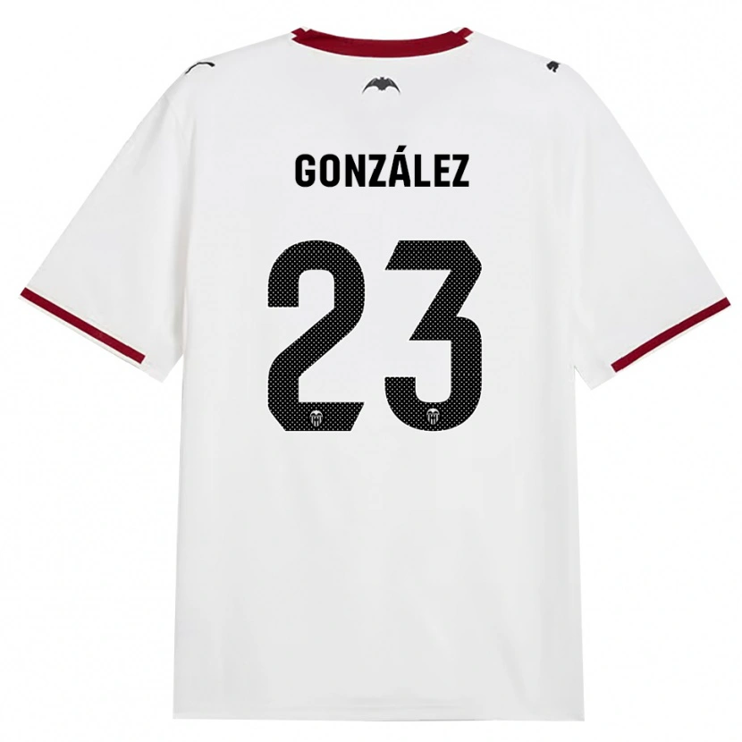Danxen Dětské Mario González #23 Černá Bílá Červená Žlutá Domů Hráčské Dresy 2026/27 Dres