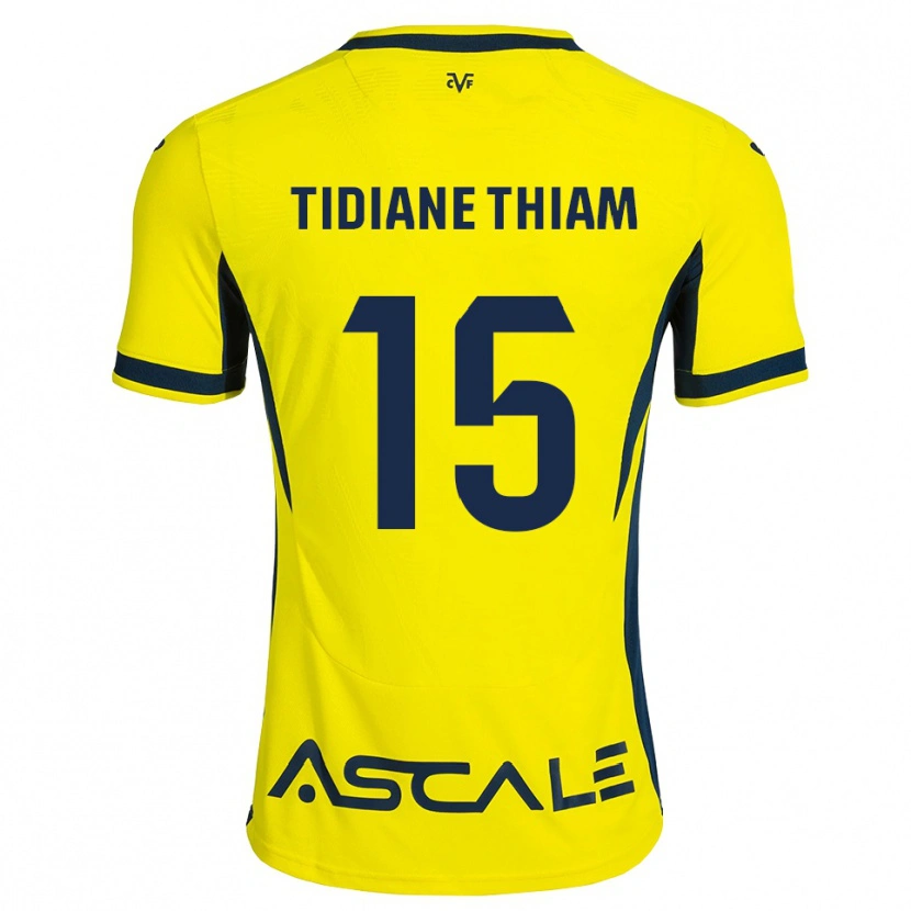 Danxen Dětské Cheikh Tidiane Thiam #15 Žlutá Černá Červená Domů Hráčské Dresy 2026/27 Dres