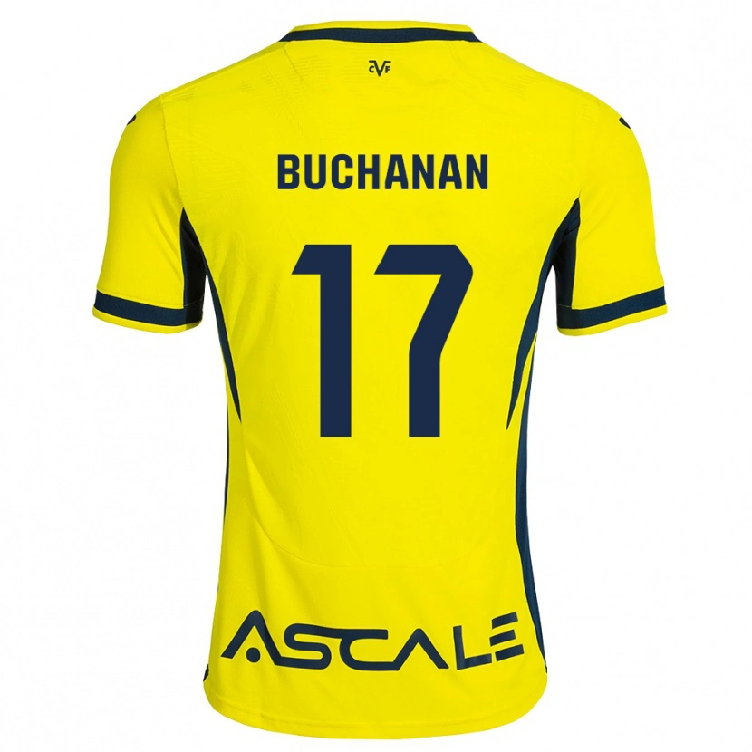 Danxen Dětské Tajon Buchanan #17 Žlutá Černá Červená Domů Hráčské Dresy 2026/27 Dres