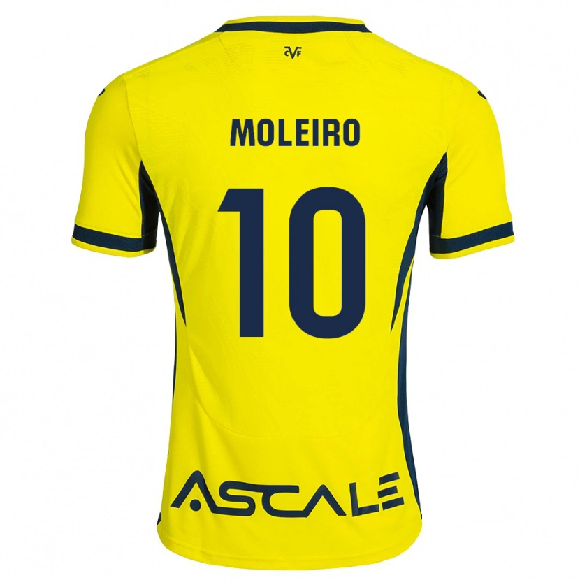 Danxen Dětské Alberto Moleiro #10 Žlutá Černá Červená Domů Hráčské Dresy 2026/27 Dres