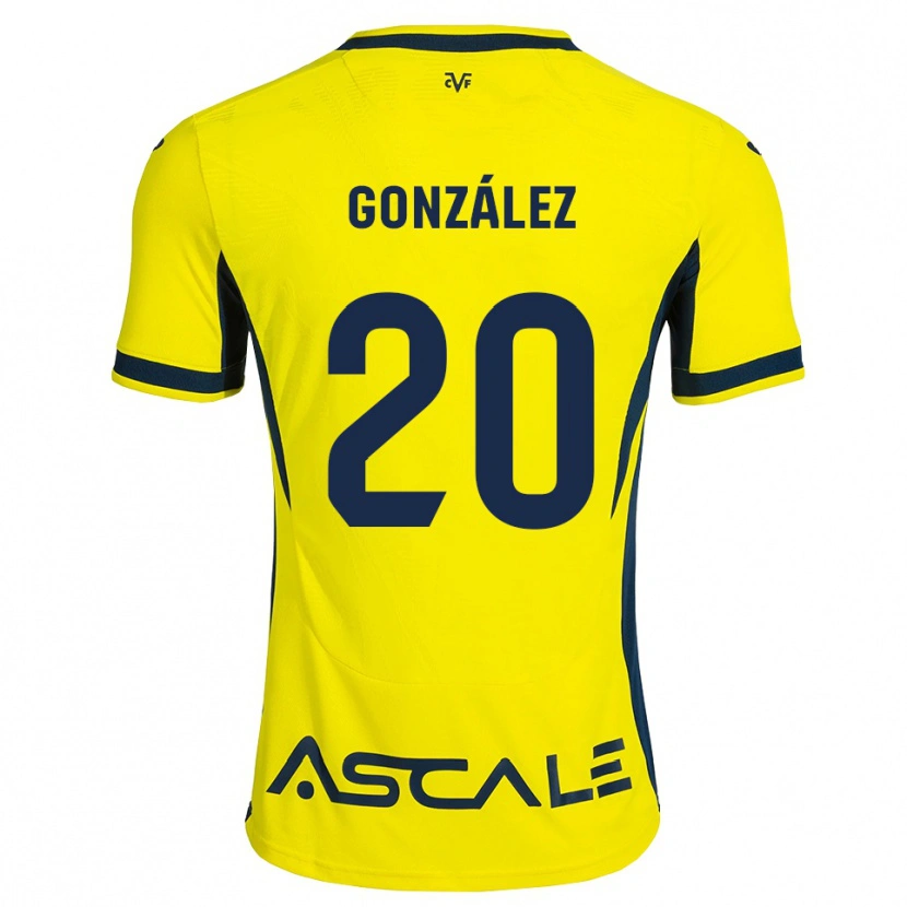 Danxen Dětské Marcos González #20 Žlutá Černá Červená Domů Hráčské Dresy 2026/27 Dres