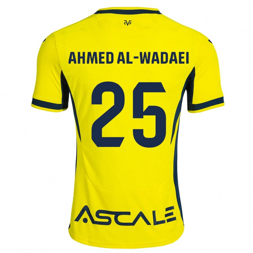 Danxen Dětské Sayed Ahmed Al-Wadaei #25 Žlutá Černá Červená Domů Hráčské Dresy 2026/27 Dres