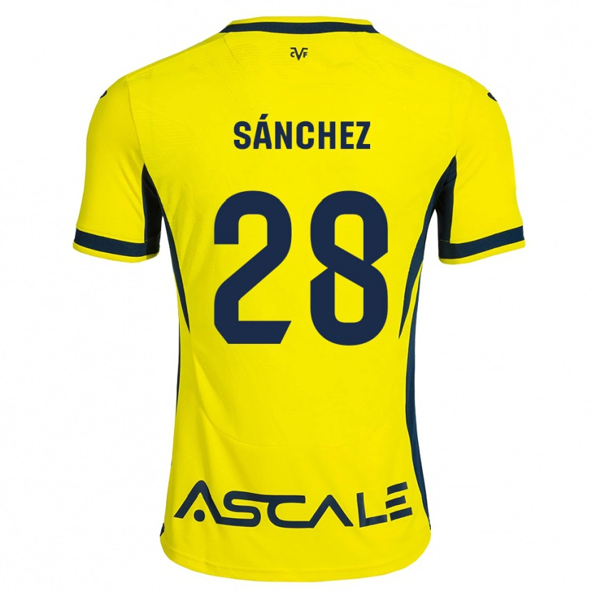 Danxen Dětské Edu Sánchez #28 Žlutá Černá Červená Domů Hráčské Dresy 2026/27 Dres