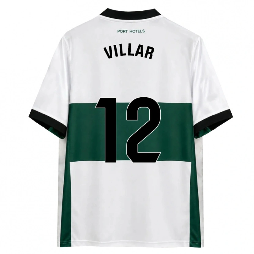 Danxen Dětské Gonzalo Villar #12 Zelená Bílá Červená Domů Hráčské Dresy 2026/27 Dres