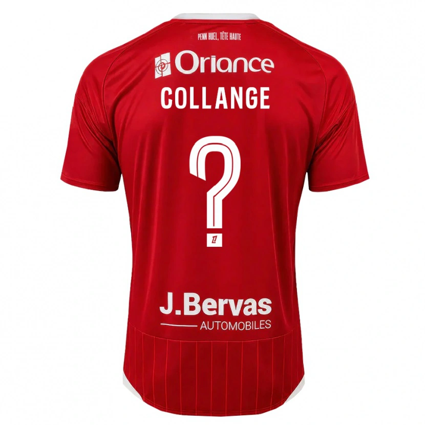 Danxen Dětské Malorie Collange #0 Bílá Červená Domů Hráčské Dresy 2026/27 Dres