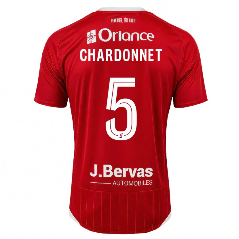 Danxen Dětské Brendan Chardonnet #5 Bílá Červená Domů Hráčské Dresy 2026/27 Dres