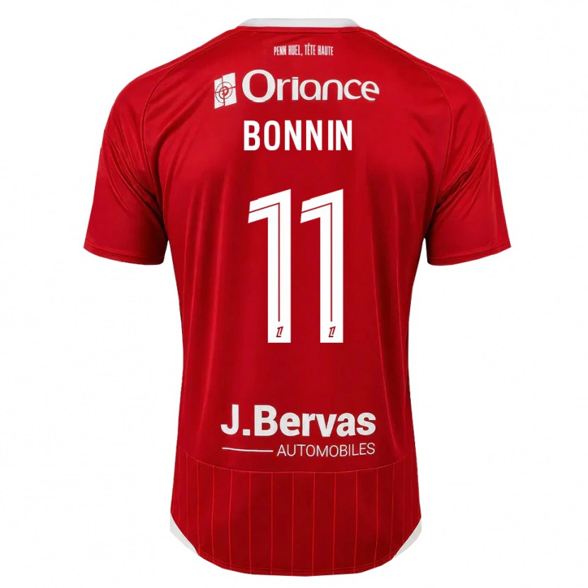Danxen Dětské Lilian Bonnin #11 Bílá Červená Domů Hráčské Dresy 2026/27 Dres