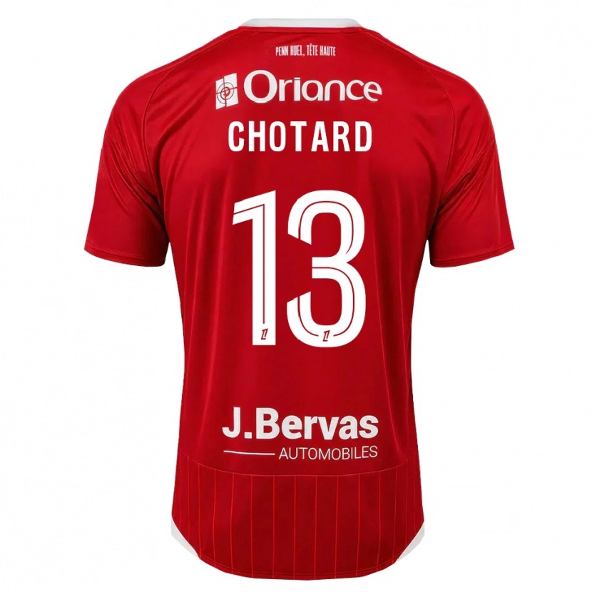 Danxen Dětské Joris Chotard #13 Bílá Červená Domů Hráčské Dresy 2026/27 Dres