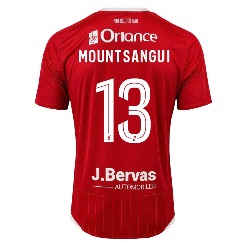 Danxen Dětské Warren Mountsangui #13 Bílá Červená Domů Hráčské Dresy 2026/27 Dres