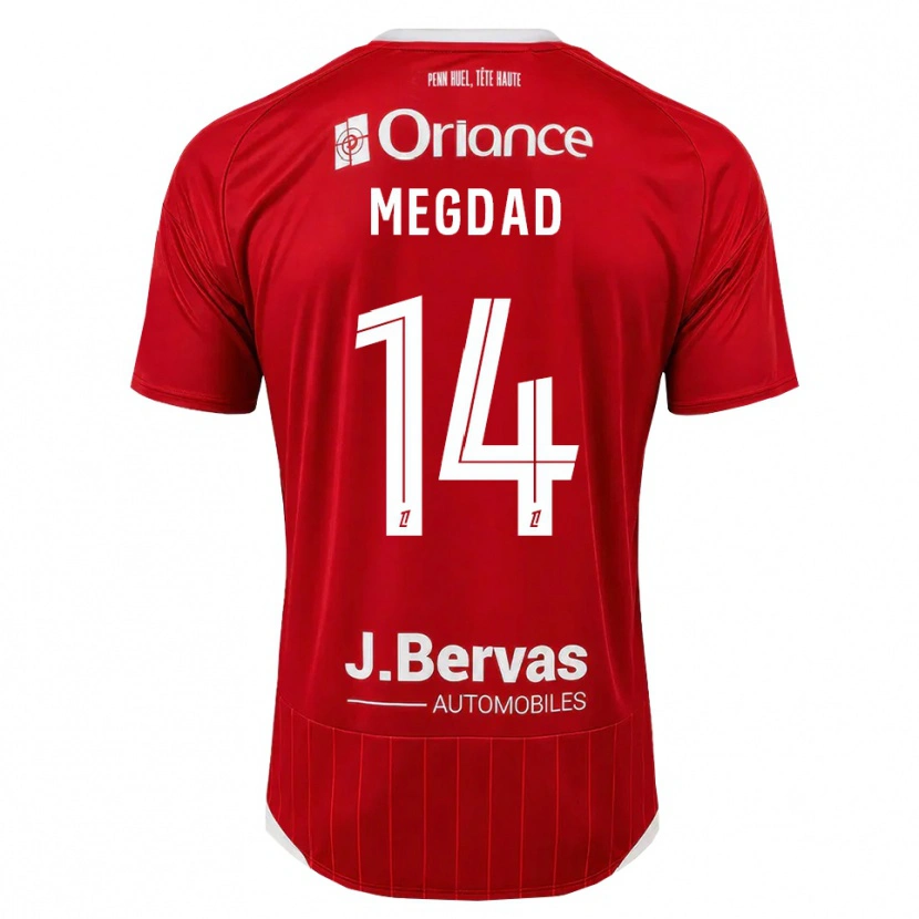 Danxen Dětské Noa Megdad #14 Bílá Červená Domů Hráčské Dresy 2026/27 Dres
