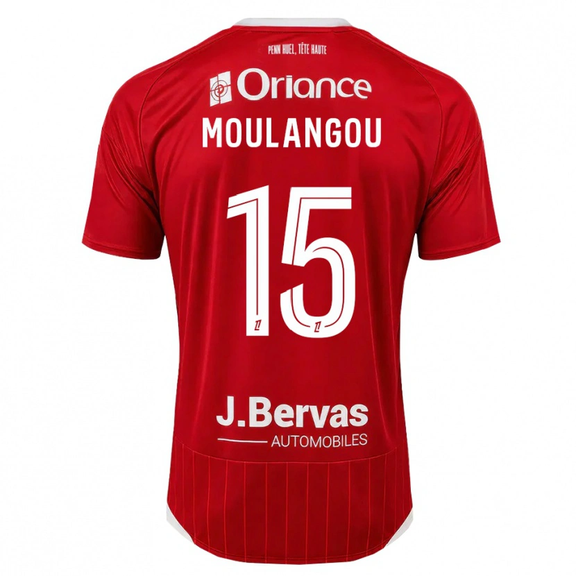 Danxen Dětské Kenan Moulangou #15 Bílá Červená Domů Hráčské Dresy 2026/27 Dres