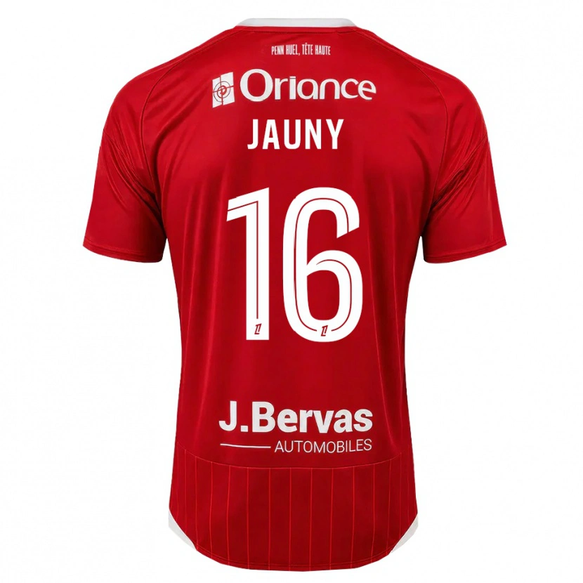 Danxen Dětské Noah Jauny #16 Bílá Červená Domů Hráčské Dresy 2026/27 Dres