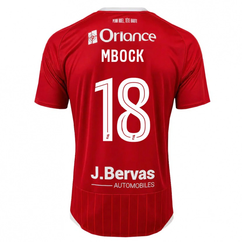 Danxen Dětské Hianga'a Mbock #18 Bílá Červená Domů Hráčské Dresy 2026/27 Dres