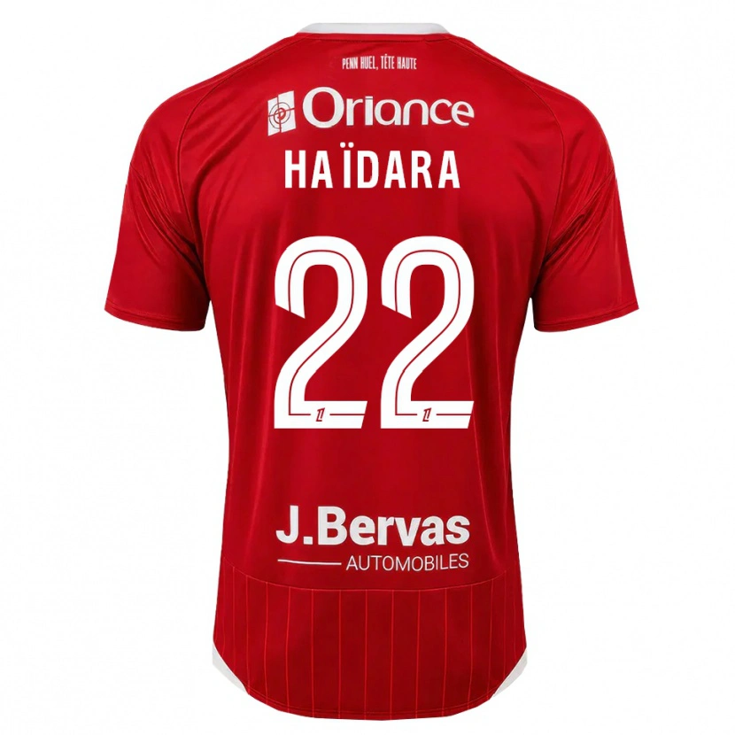 Danxen Dětské Massadio Haidara #22 Bílá Červená Domů Hráčské Dresy 2026/27 Dres