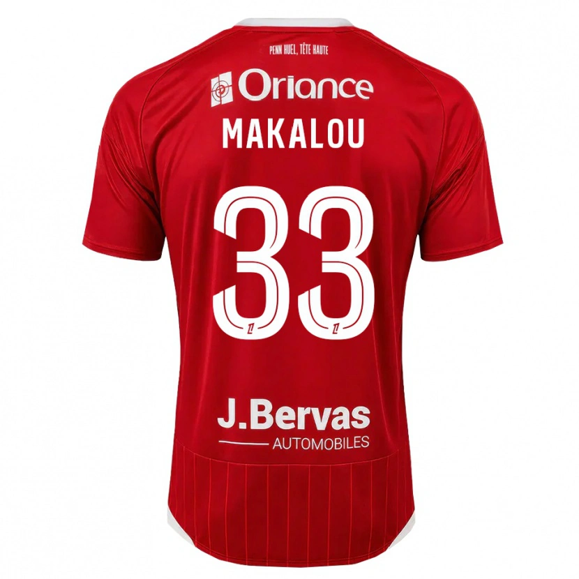 Danxen Dětské Hamidou Makalou #33 Bílá Červená Domů Hráčské Dresy 2026/27 Dres
