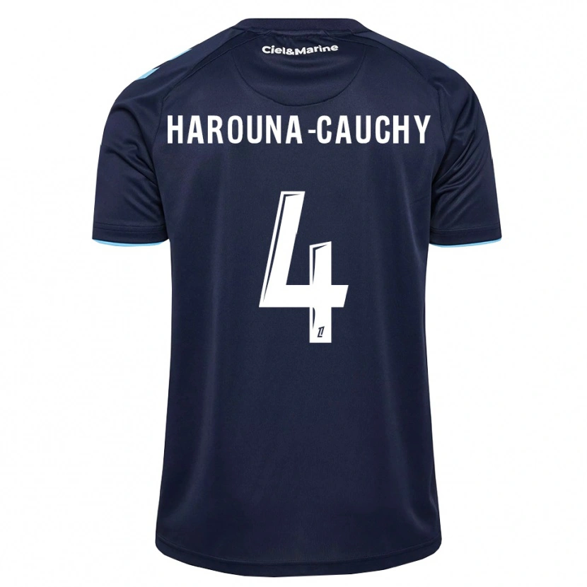 Danxen Dětské Yllian Harouna-Cauchy #4 Kukuřičně Modrá Půlnoční Modrá Domů Hráčské Dresy 2026/27 Dres