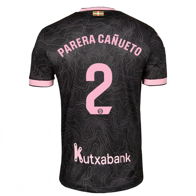 Danxen Dětské Laia Parera Cañueto #2 Černá Růžová Daleko Hráčské Dresy 2026/27 Dres