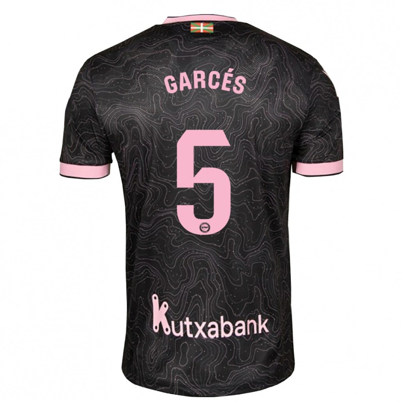 Danxen Dětské Facundo Garcés #5 Černá Růžová Daleko Hráčské Dresy 2026/27 Dres