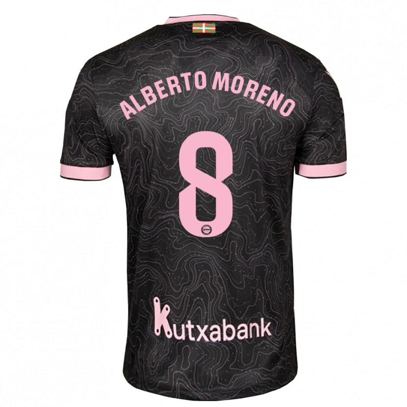 Danxen Dětské Alberto Moreno #8 Černá Růžová Daleko Hráčské Dresy 2026/27 Dres