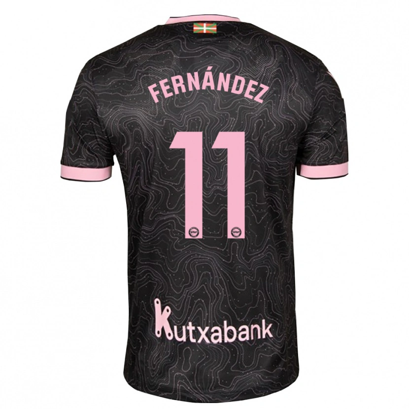 Danxen Dětské Imanol Fernández #11 Černá Růžová Daleko Hráčské Dresy 2026/27 Dres