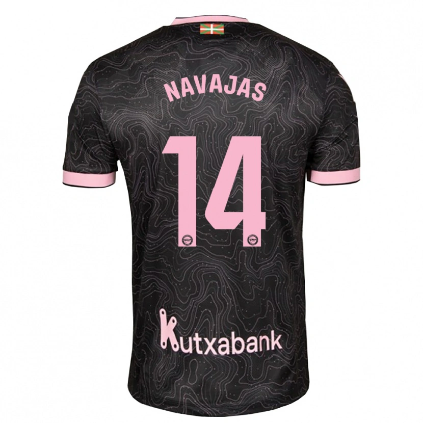 Danxen Dětské Laura Navajas #14 Černá Růžová Daleko Hráčské Dresy 2026/27 Dres