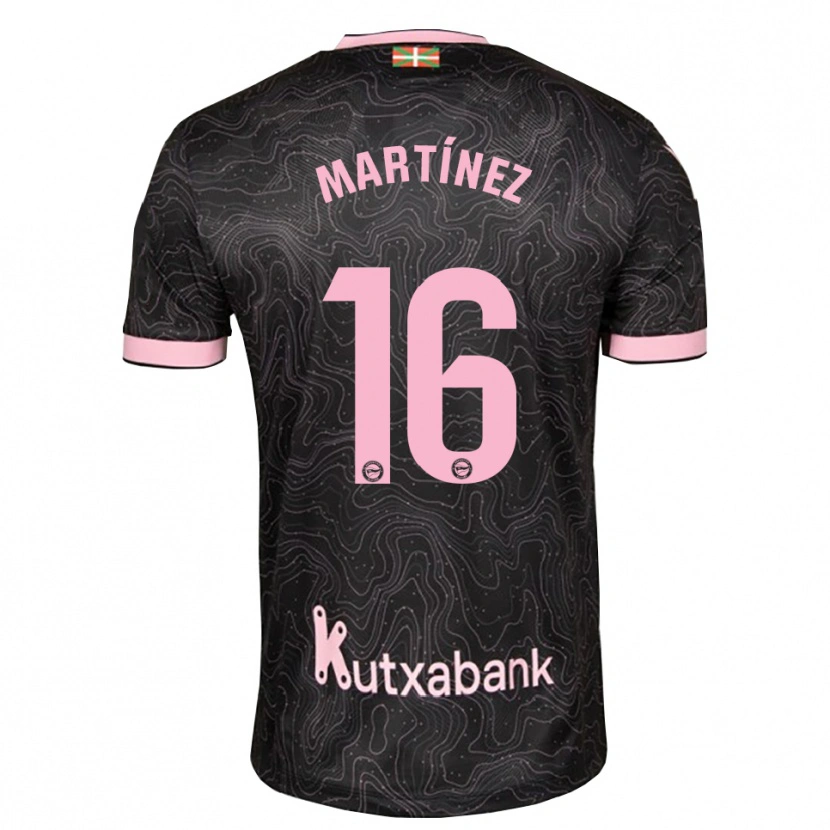 Danxen Dětské Hugo Martínez #16 Černá Růžová Daleko Hráčské Dresy 2026/27 Dres