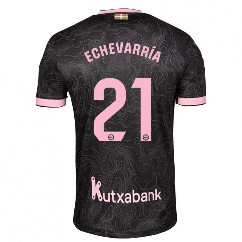 Danxen Dětské Martin Echevarría #21 Černá Růžová Daleko Hráčské Dresy 2026/27 Dres