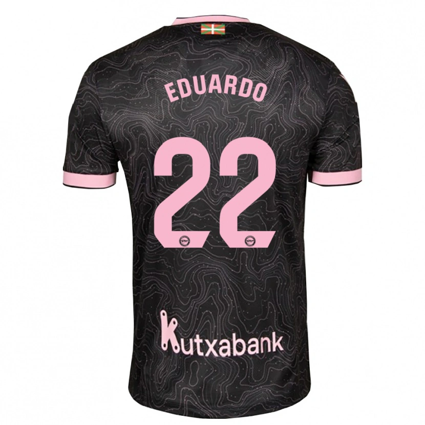 Danxen Dětské Eduardo Fontana #22 Černá Růžová Daleko Hráčské Dresy 2026/27 Dres