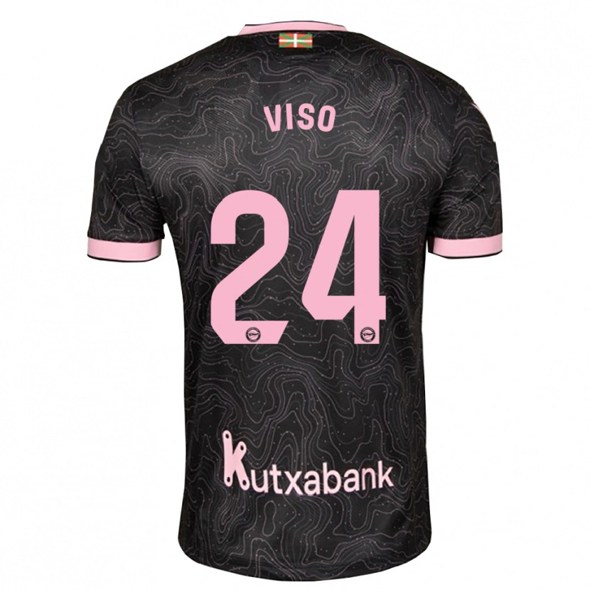 Danxen Dětské Carlo Viso #24 Černá Růžová Daleko Hráčské Dresy 2026/27 Dres