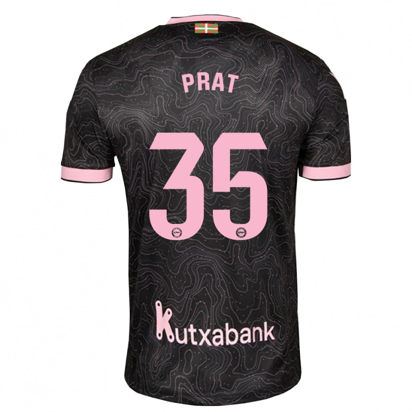 Danxen Dětské Jaric Prat #35 Černá Růžová Daleko Hráčské Dresy 2026/27 Dres