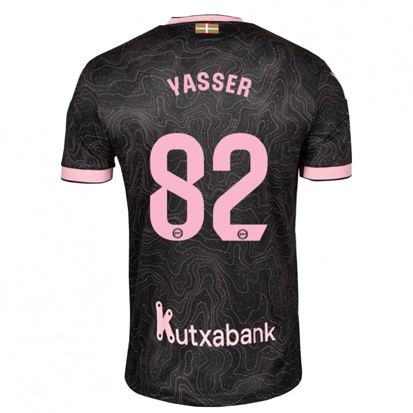 Danxen Dětské Omar Yasser #82 Černá Růžová Daleko Hráčské Dresy 2026/27 Dres