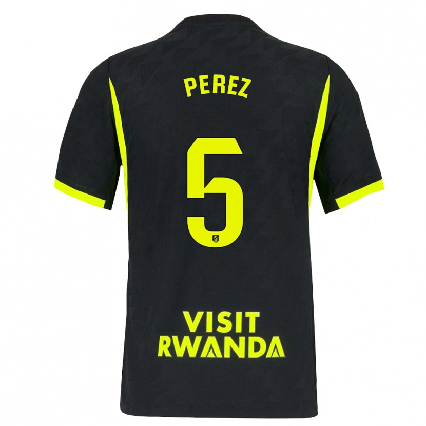 Danxen Dětské Xènia Pérez #5 Jasně Zelená Černá Daleko Hráčské Dresy 2026/27 Dres