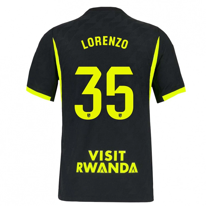 Danxen Dětské Diego Lorenzo #35 Jasně Zelená Černá Daleko Hráčské Dresy 2026/27 Dres