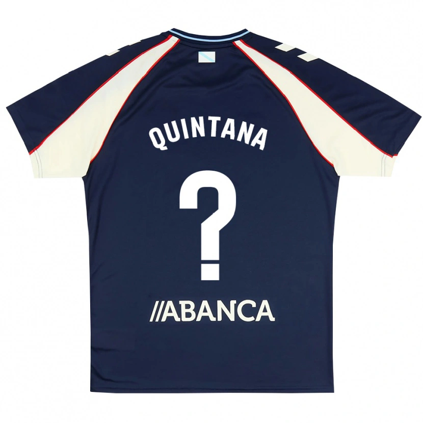 Danxen Dětské Mateo Quintana #0 Královská Modř Červená Bílá Daleko Hráčské Dresy 2026/27 Dres