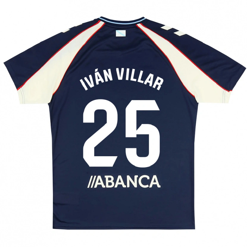 Danxen Dětské Iván Villar #25 Královská Modř Červená Bílá Daleko Hráčské Dresy 2026/27 Dres