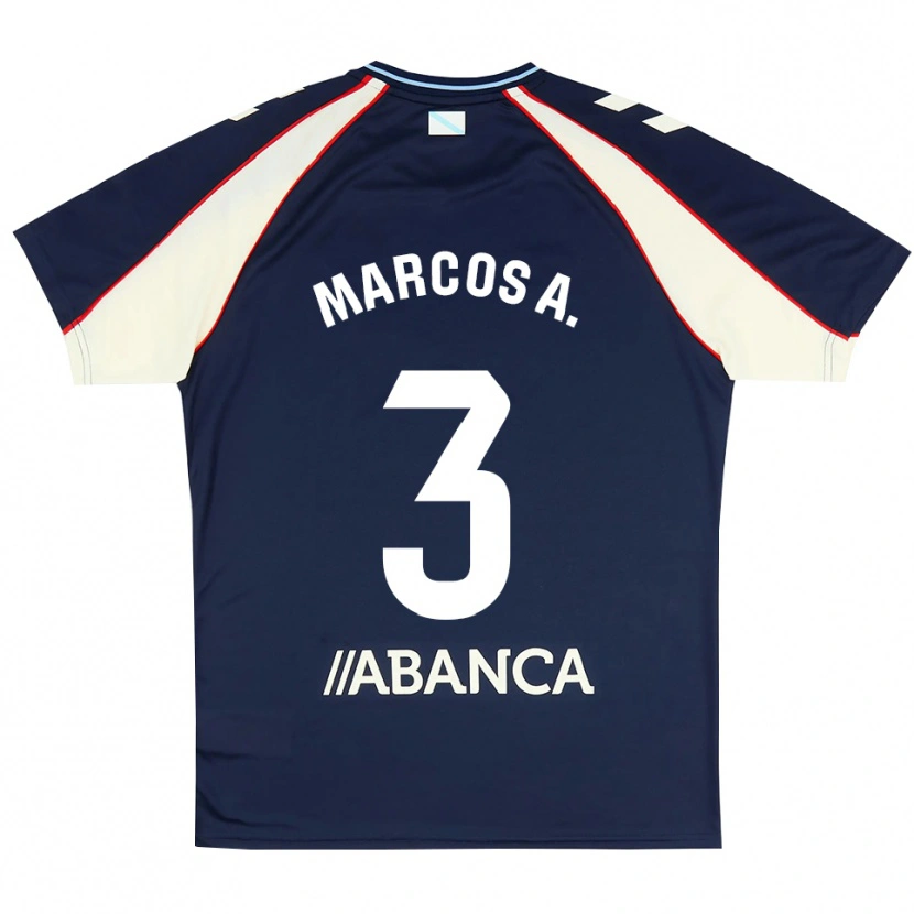 Danxen Dětské Marcos Alonso #3 Královská Modř Červená Bílá Daleko Hráčské Dresy 2026/27 Dres