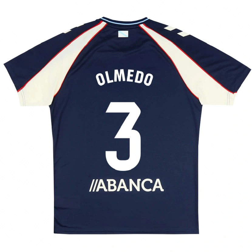 Danxen Dětské Alexis Olmedo #3 Královská Modř Červená Bílá Daleko Hráčské Dresy 2026/27 Dres