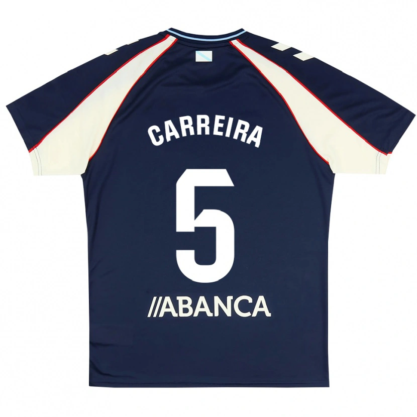 Danxen Dětské Sergio Carreira #5 Královská Modř Červená Bílá Daleko Hráčské Dresy 2026/27 Dres
